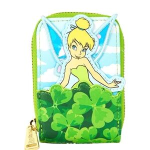 Loungefly Disney Tinkerbell Green and Blue Wallet
